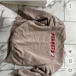 Peanuts Men's Brown Crewneck Sweater